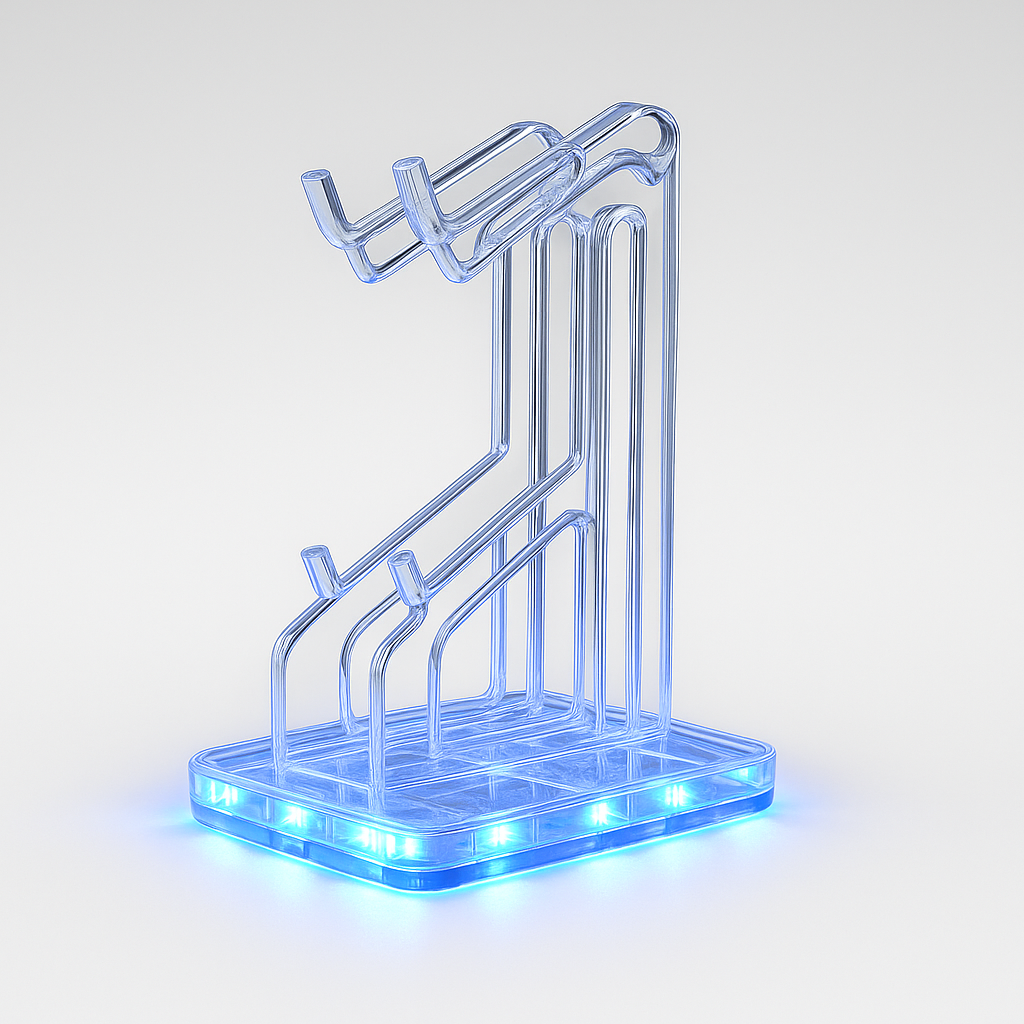 Nebula Dock - رف شحن ومنظم مع ضوء LED متوهج