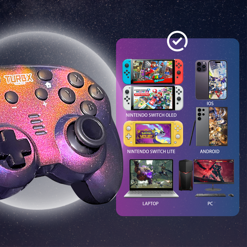 TurbX Prism Shift Mini controller for Nintendo Switch PC iOS and Android