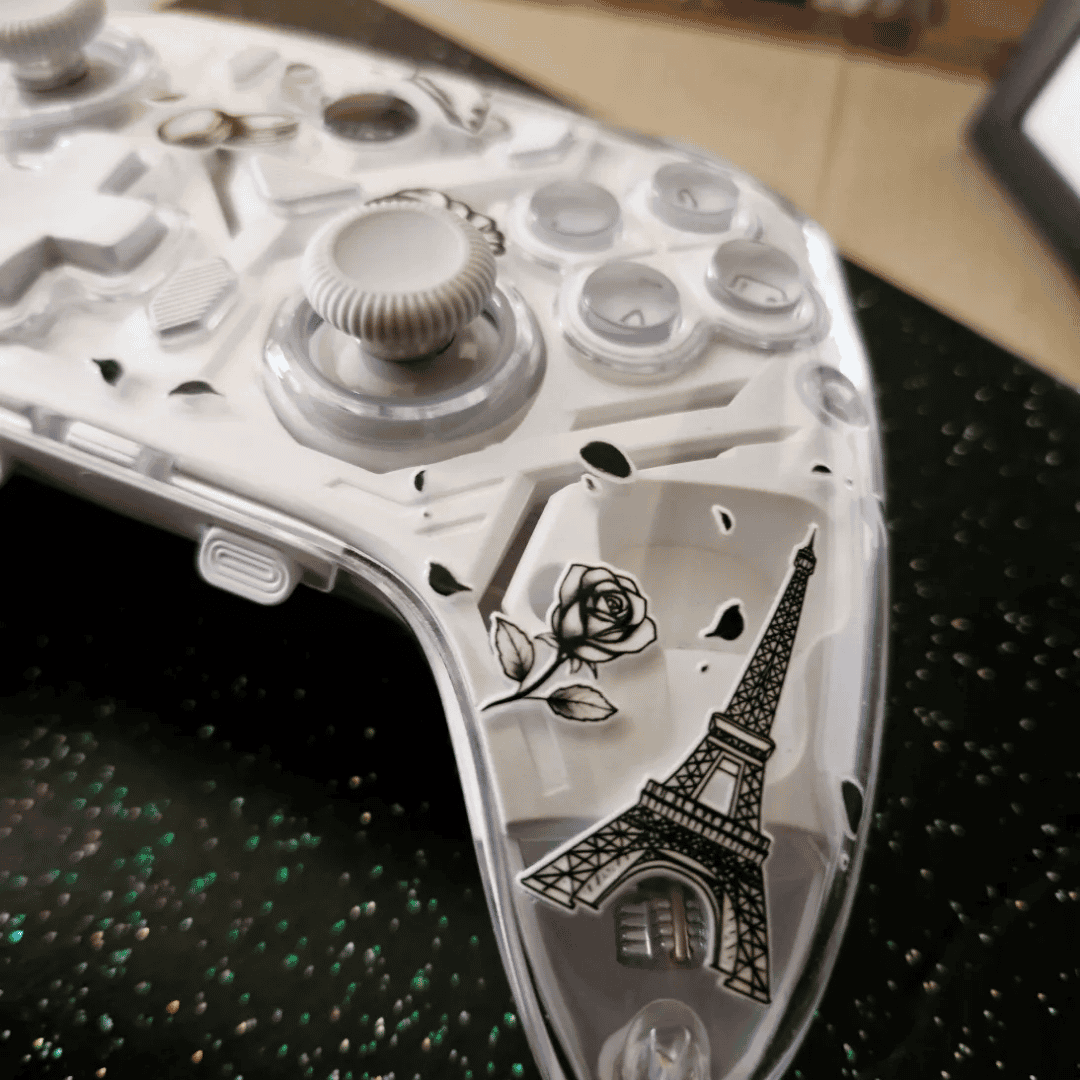Krystine_art x TurbX Artist Drop package with creator-designed Astra controller shell